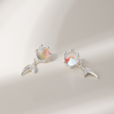 Moonlight Bubble Fishtail Earrings