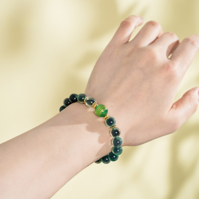 Green Sugar Agate Jade Bracelet