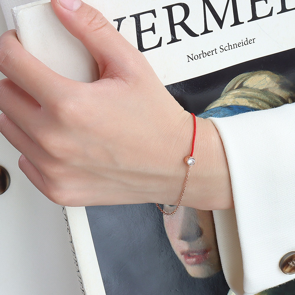 Simple Red Rope Bracelet