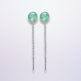 Ice Floating Long Drop Earrings
