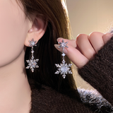 Snowlight Crystal Drop Earrings