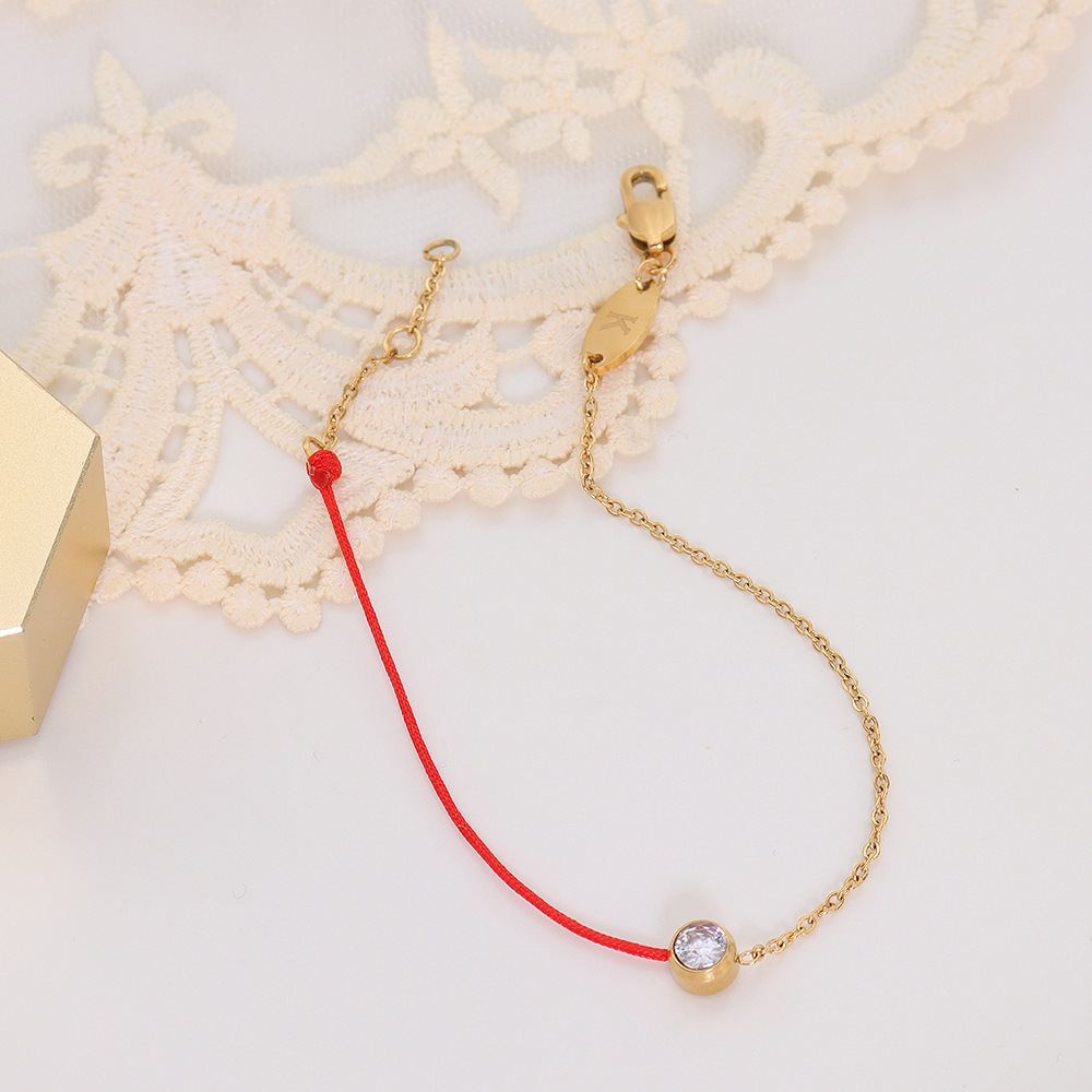 Simple Red Rope Bracelet
