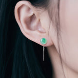 Ice Floating Short Drop Earrings