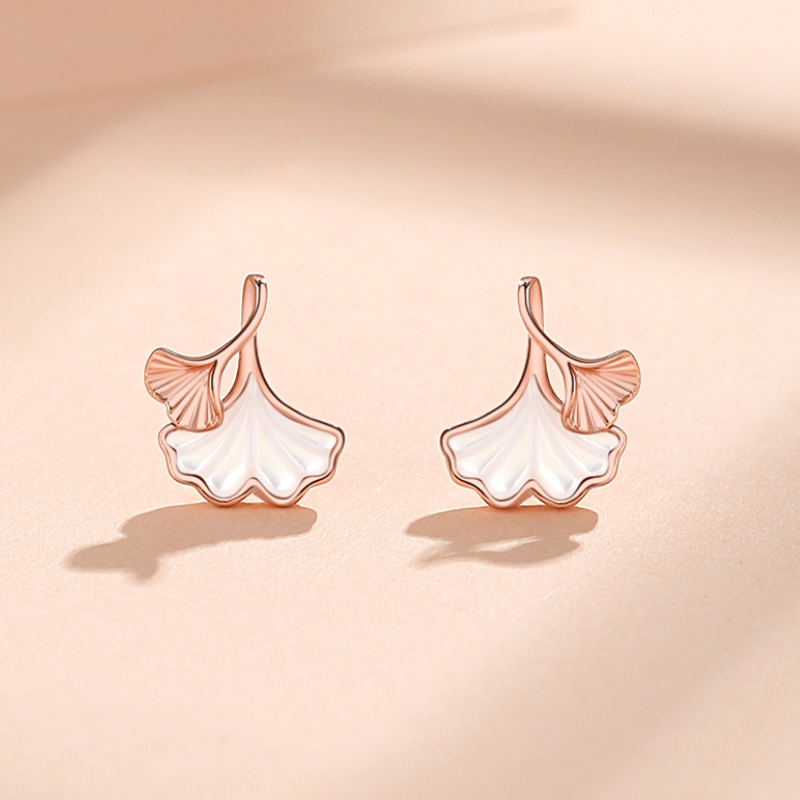 Ginkgo Pearl Hope Earrings