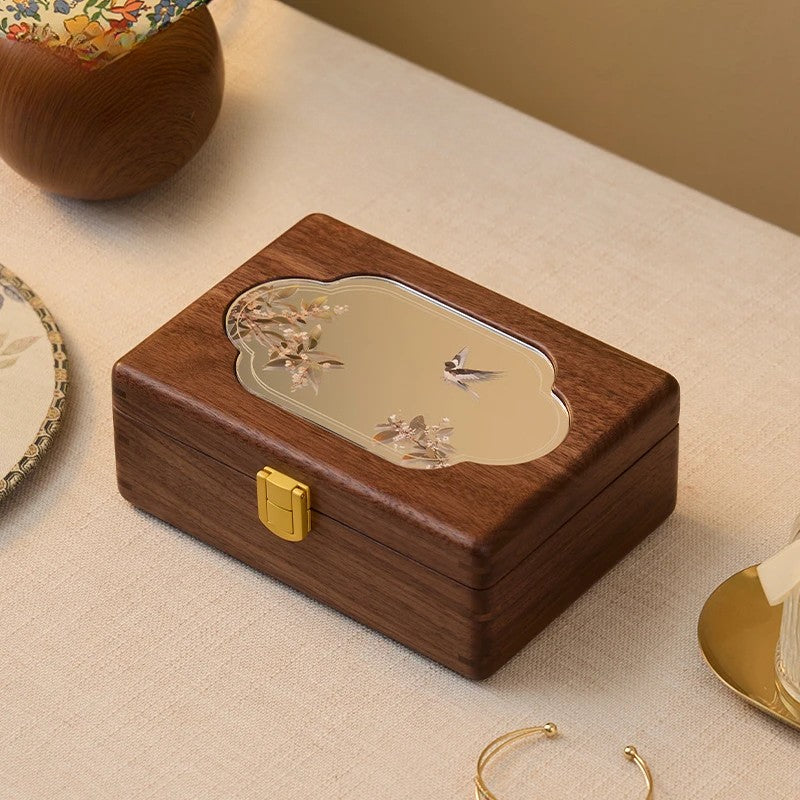 Awakened Treasures Walnut Jewelry Box
