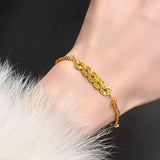 Five Emperors Gold Coin Bracelet