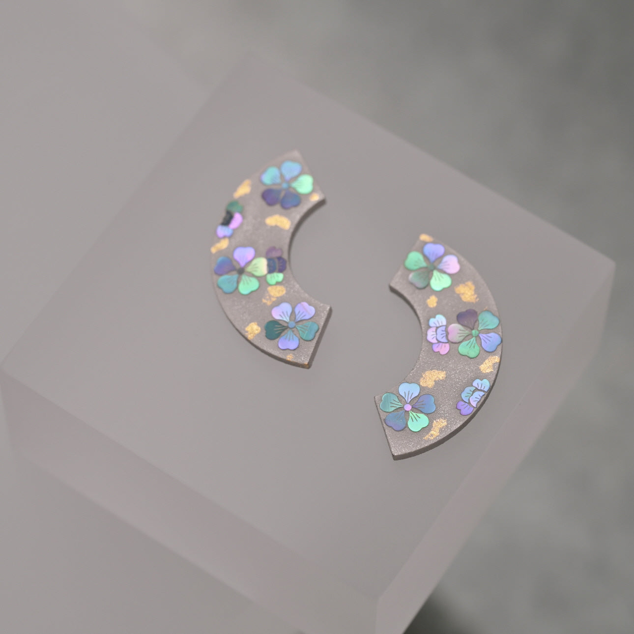 Crescent Blossom Lacquer Necklace