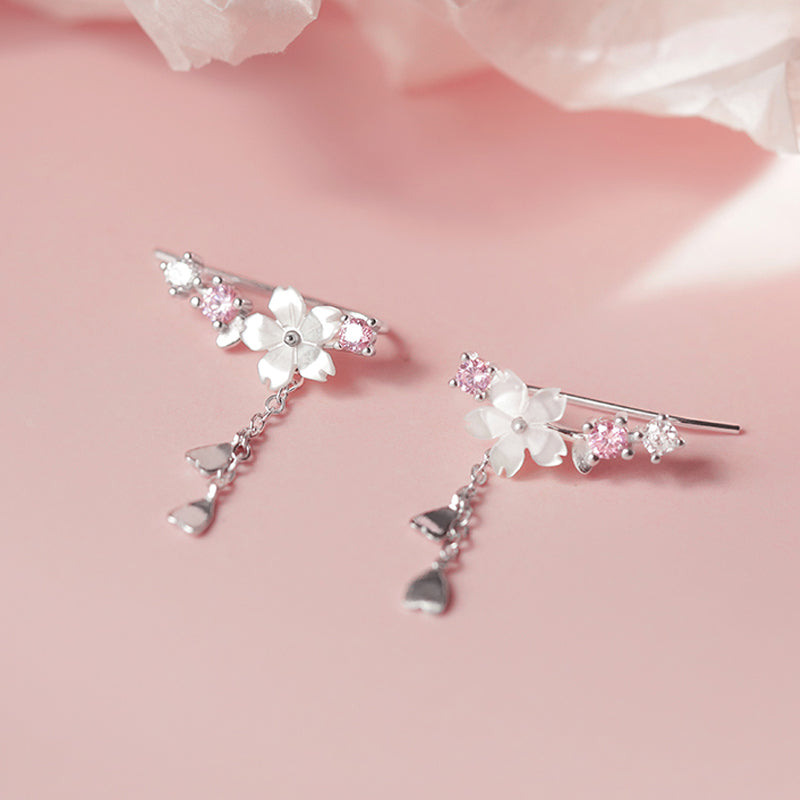 Cherry Blossoms Ear Cuffs