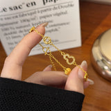 Openwork Gourd Coin Bracelet