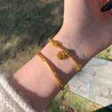 Ancient Gold Lucky Bag Bracelet