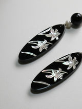 Mother-of-Pearl Orchid Graceful Earrings