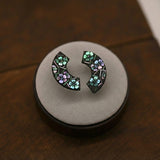 Auroral Blossom Arc Nacre Earrings