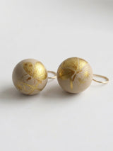 Butterfly Sphere Sand Beige Earrings