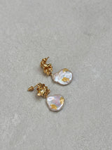 Sculptural Gilded Muse Pearl Drops