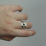 Winter Plum Blossom Silver Ring