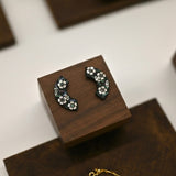 White Blossom Arc Nacre Earrings