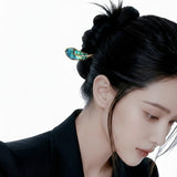 Ocean Whisper Feather Hair Stick