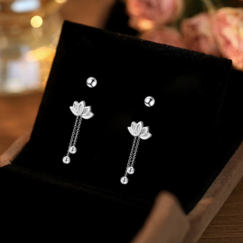 Pure Lotus Grace Drop Earrings