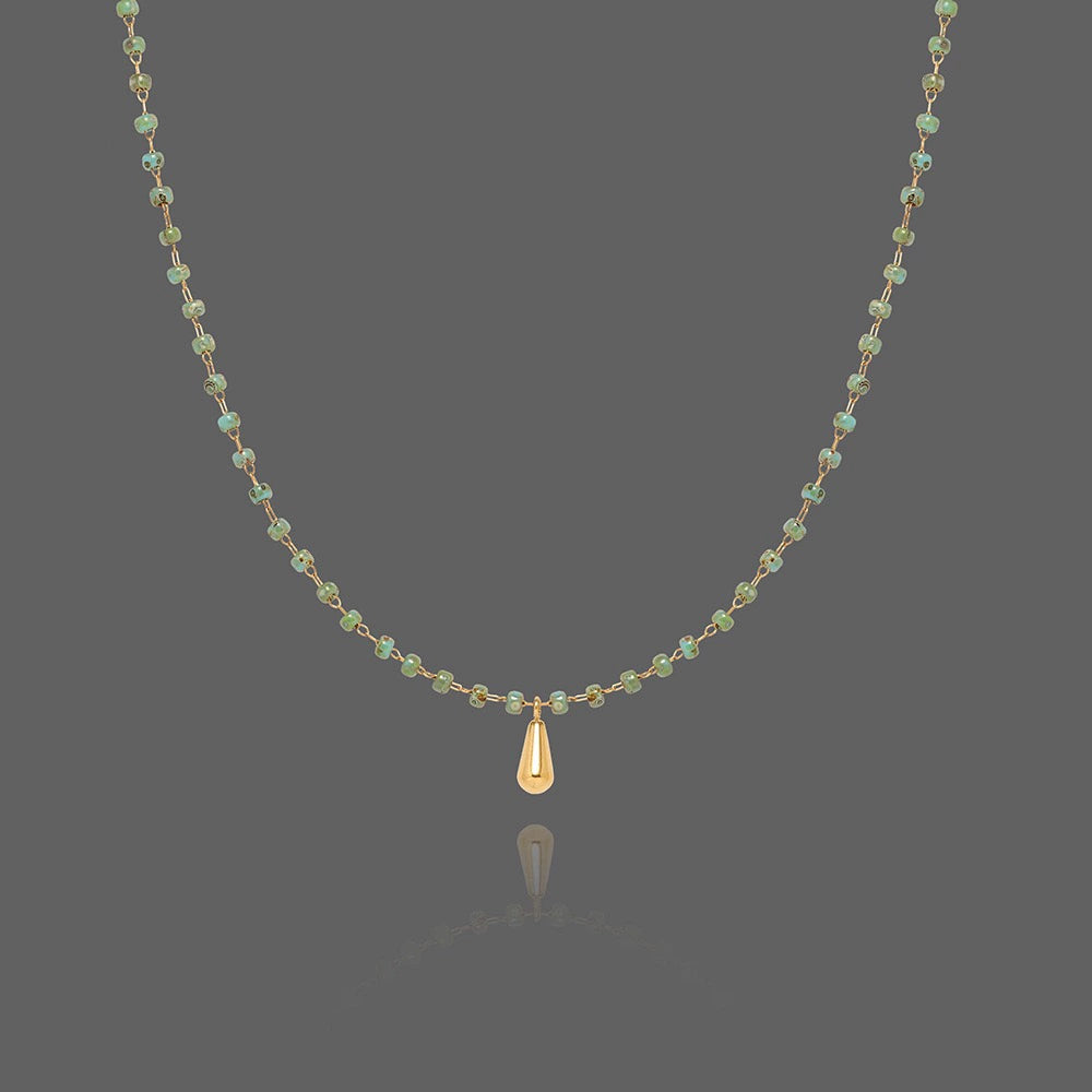 Pine Seed Turquoise Necklace