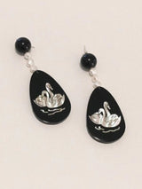 Mother-of-Pearl Pearl Swan Earrings
