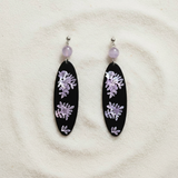 Purple Blossom Nacre Earrings