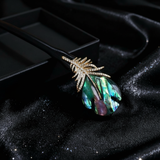 Glow Feather Mother-of-Pearl Hair Stick