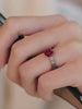 Rainbow Cinnabar Rose Ring