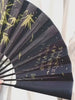 Golden Bamboo Calligraphy Fan