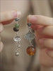 Retro Distressed Asymmetrical Earrings