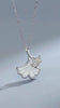 Gingko Wisdom Silver Necklace